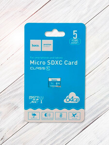 карта пам'яті hoco. micro SDHC 64GB class 10