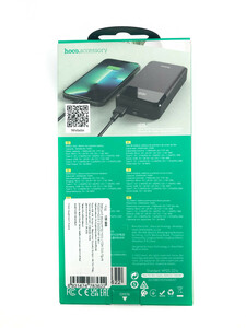 Зовнішній акумулятор Hoco J102A Cool figure PD20W+QC3.0 20000mAh black