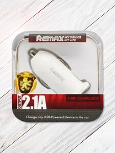 Автомобільне зу Remax Single USB 2.1 A Car RCC101 white