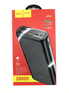 Зовнішній акумулятор Hoco J80A Premium 22.5W 20000mAh black